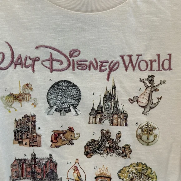 Disney Parks New Walt Disney World Attraction Icons Tee - Picture 5 of 5